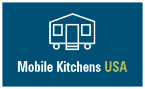 Mobile Kitchens USA graphic on navy blue