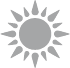 Grey sun icon
